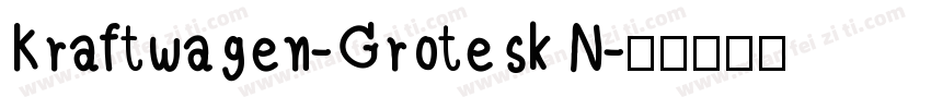 Kraftwagen-Grotesk N字体转换